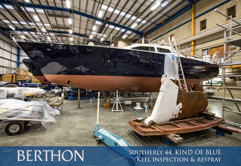Southerly 44, KIND OF BLUE keel inspection and respray Berthon