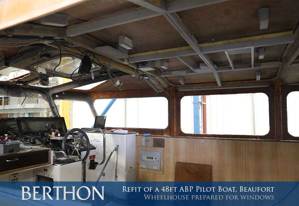 Wheelhouse prepared for windows