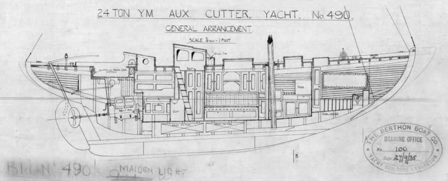 24-Ton-Aux-Cutter-General-Arrangement