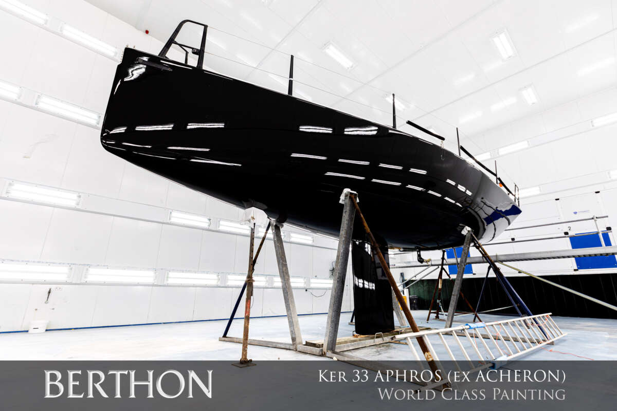 Ker 33 APHROS in Berthon's world-class painting facilities