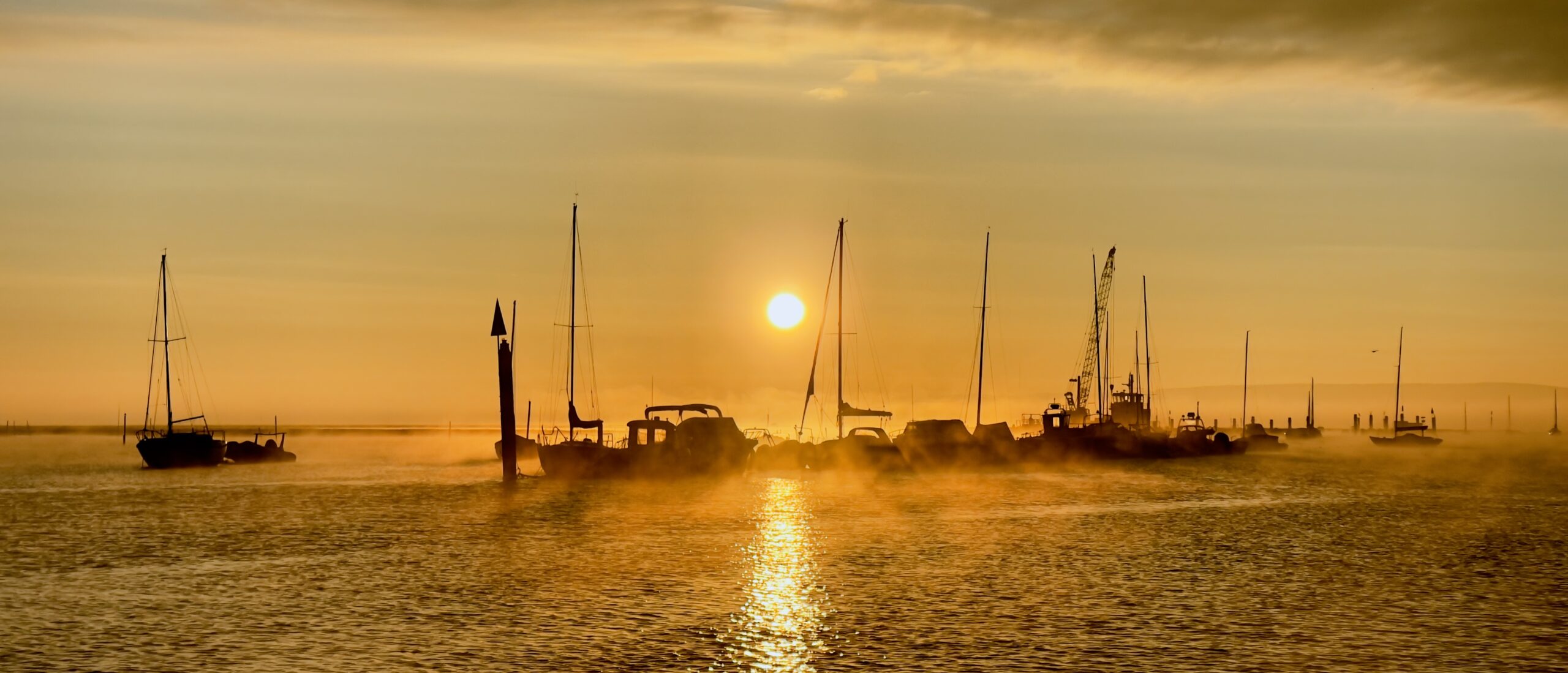 Marina of the year - Sunrise over Lymington river